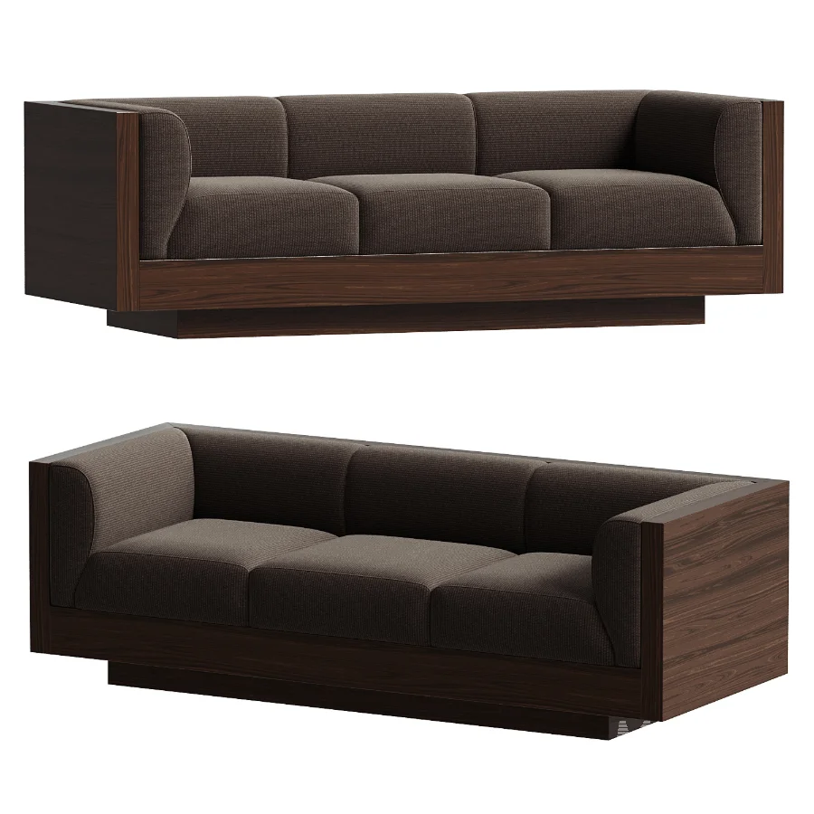 Eucalyptus Veneer Upholstered Sofa Sebastian - Image 4