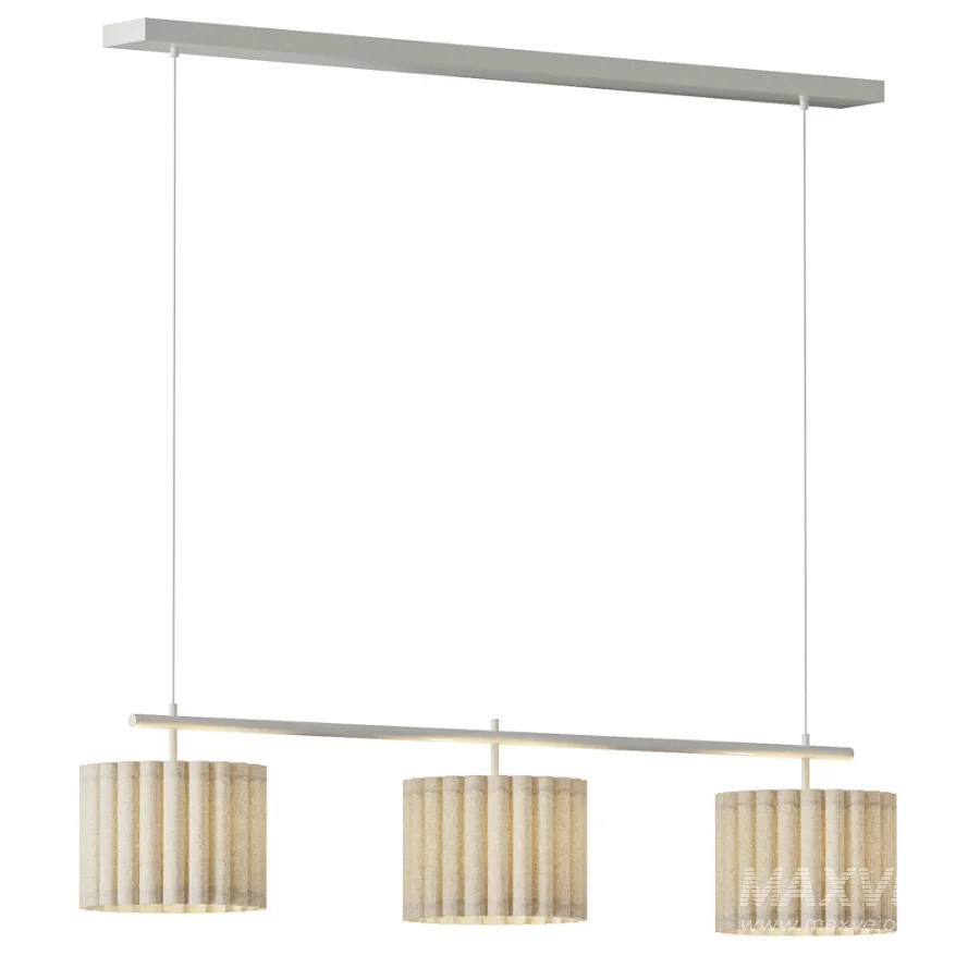 Large Linen Pendant Lamp Lucine - Image 2
