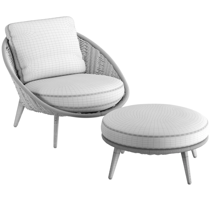 Lido Cord Outdoor Lounge Armchair - Image 7