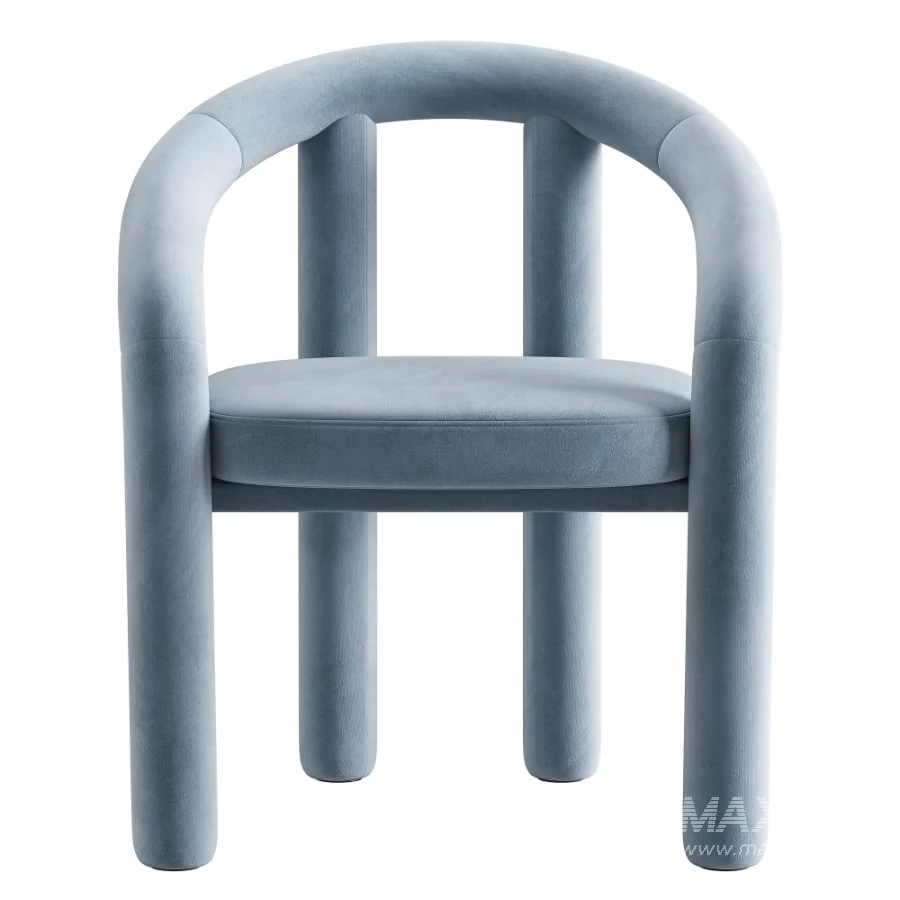 Velvet Armchair Calan - Image 6