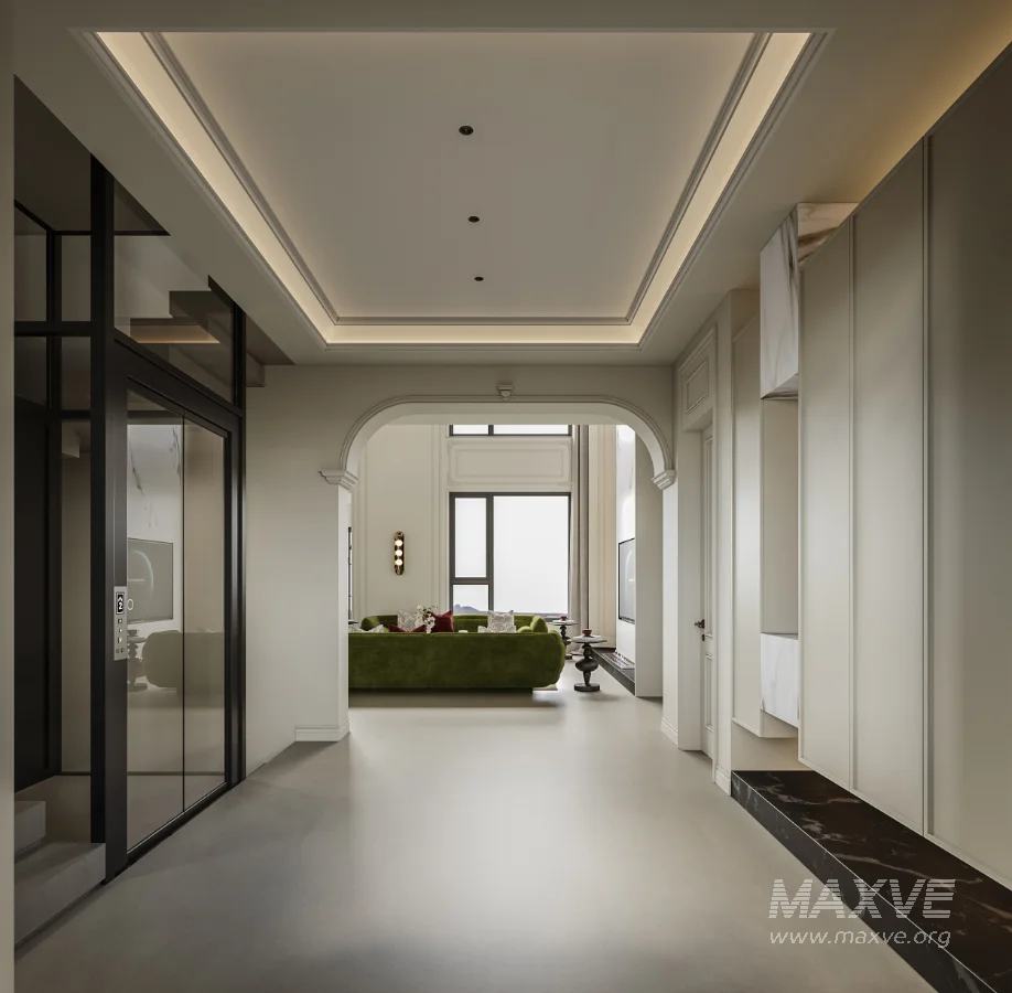 Luxury villa living room and dining room interior - Image 4