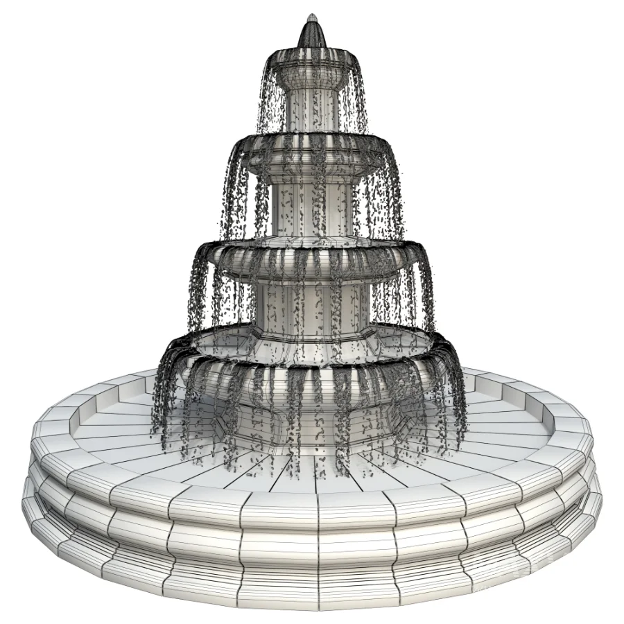 Classic Garden Fountain 01 - Image 6