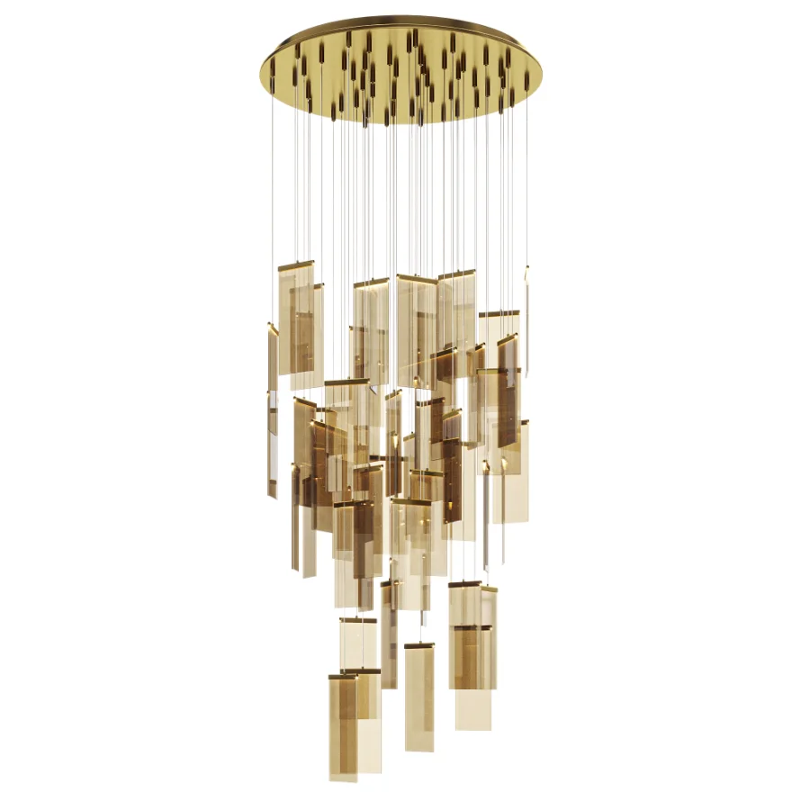 Modern Acrylic Creative Staircase Chandelier - Image 4