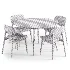Lando Leather Dining Chair and Oia White Marble Dining Table - Thumbnail 2