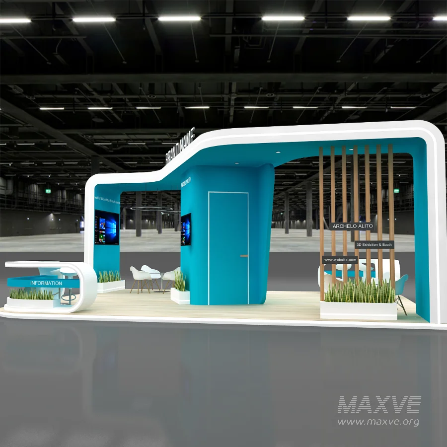 booth 3d model - Image 1