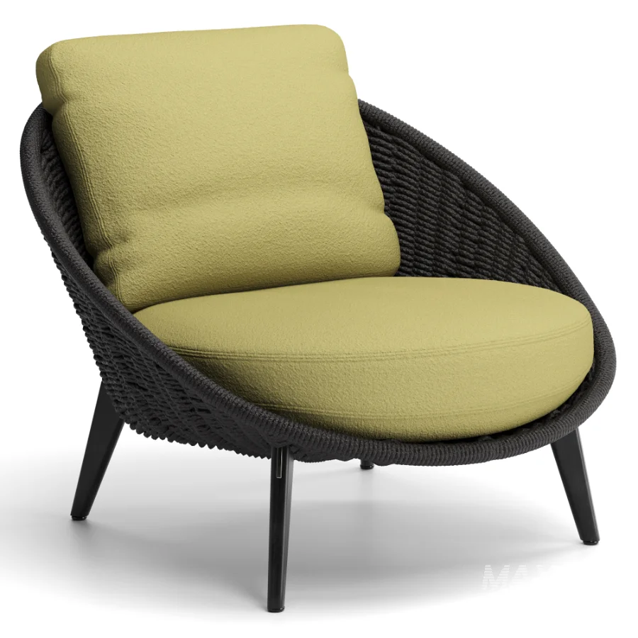 Lido Cord Outdoor Lounge Armchair - Image 4