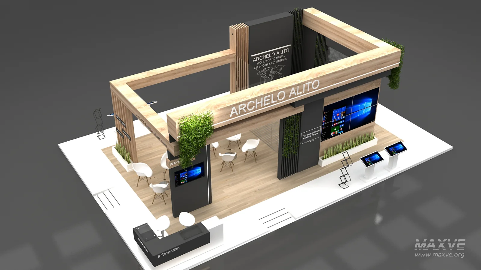 booth 3d model - Image 7