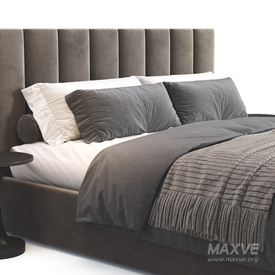 Emmett Channeled Low Profile Bed - Image 1