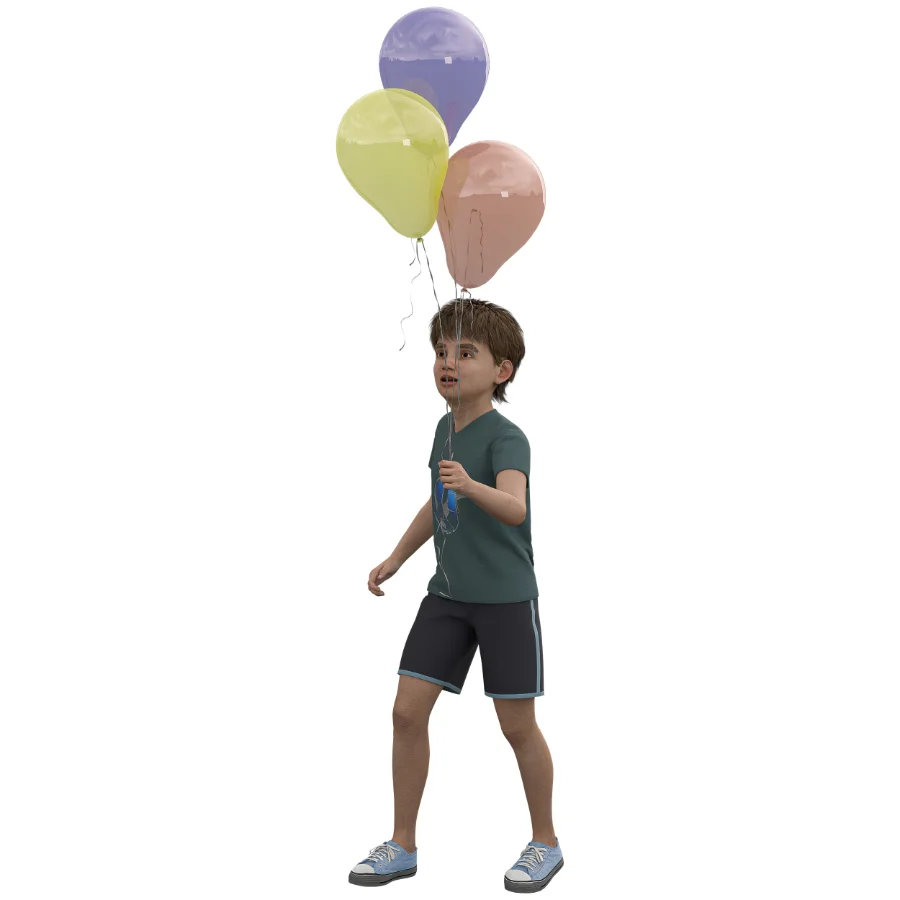 kids with balloon - Image 1