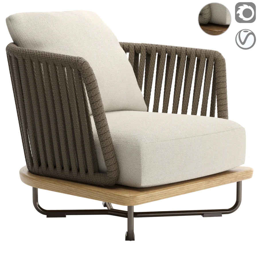 Sunray Outdoor Armchair - Image 1