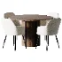 Lipstick green dining chair and Kitchen table Hill 1 Wood - Thumbnail 1