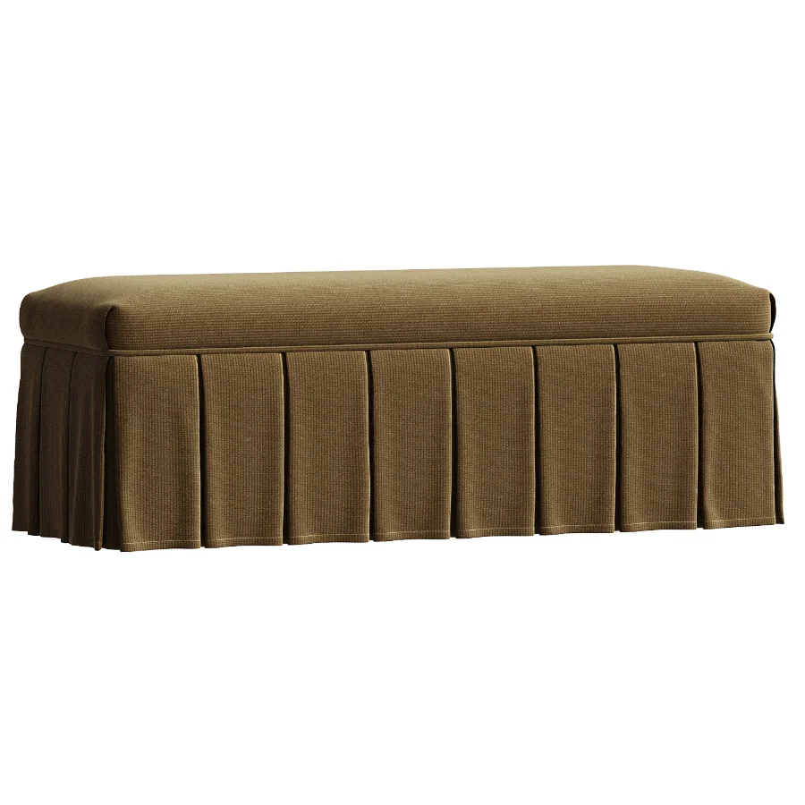 Egerton Box Pleat Storage Bench - Image 3