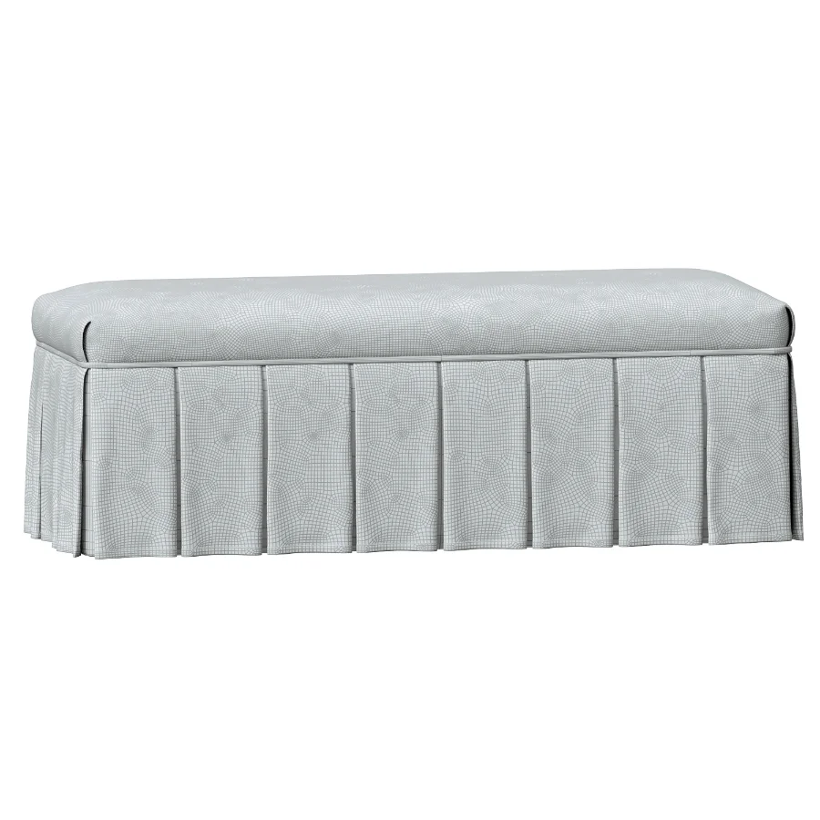 Egerton Box Pleat Storage Bench - Image 1