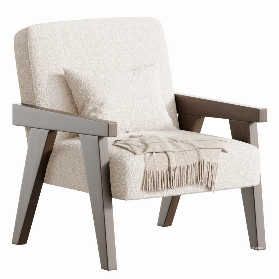 Zara Home The walnut armchair - Image 3