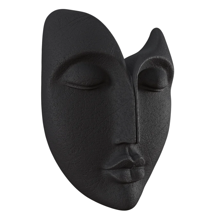 Cream Black Face Wall Art - Image 2