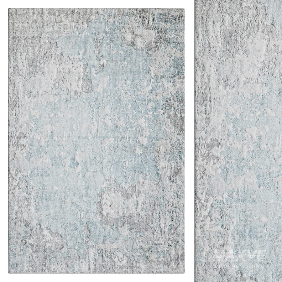 Denali Abstract Area Rug in Cream - Image 1