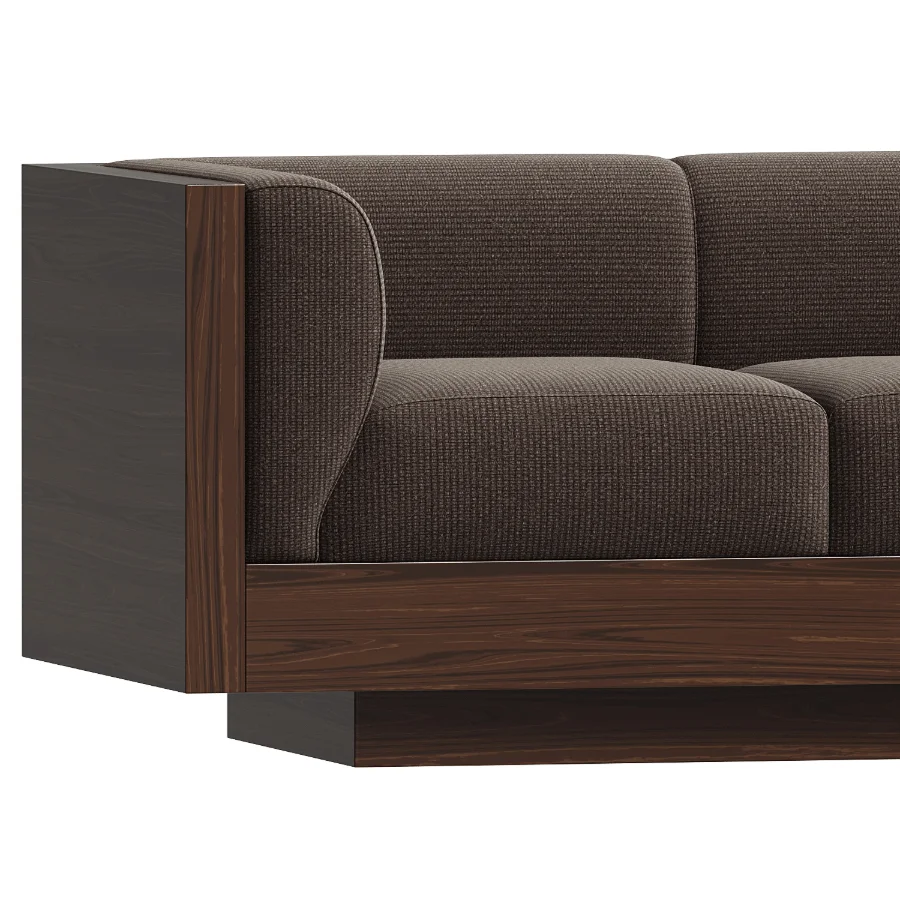 Eucalyptus Veneer Upholstered Sofa Sebastian - Image 3