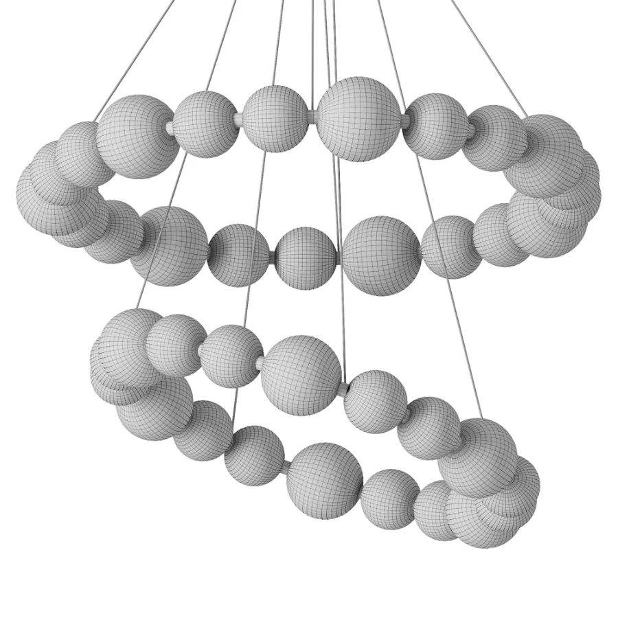 WOMO Pear Necklace Circular Chandelier - Image 4