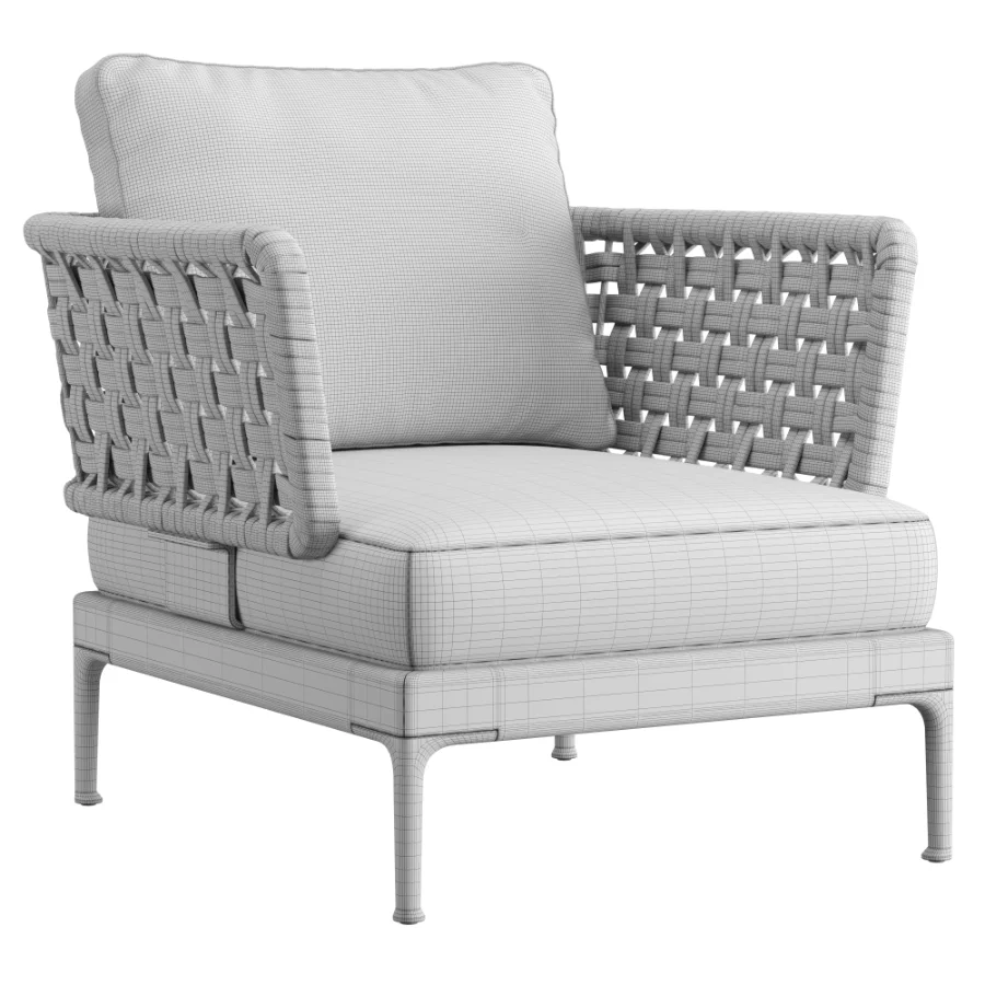Patio Outdoor Small Armchair - Image 1