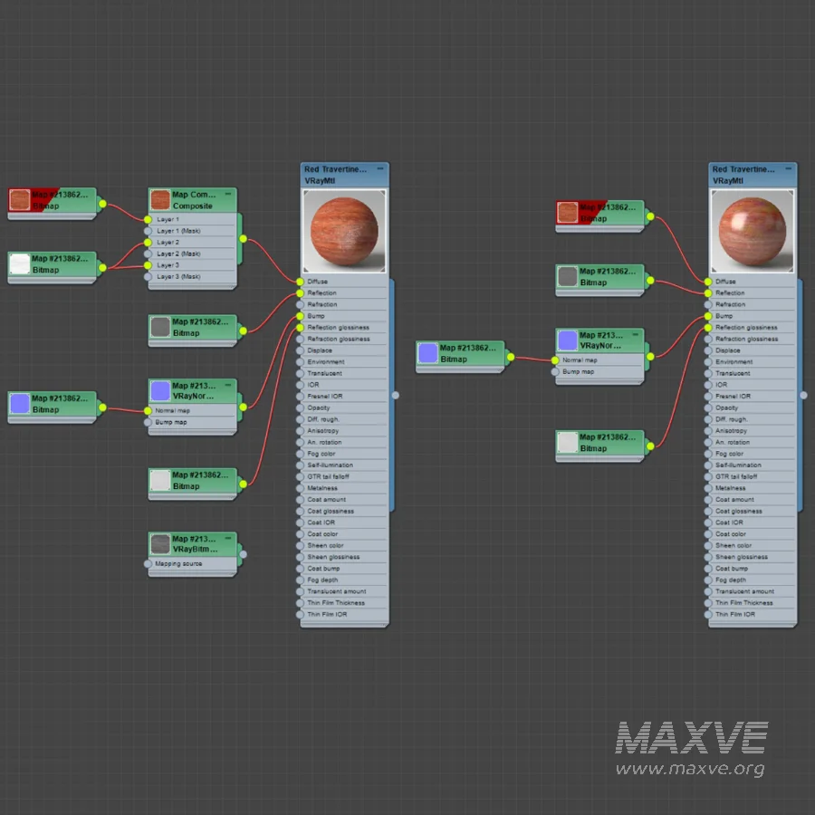 Red Travertine Vein Cut Material - Image 6