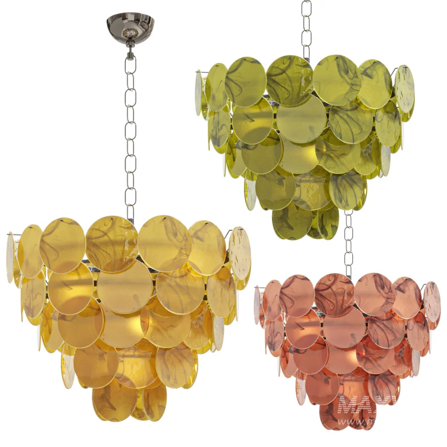 Chandelier Disk 57 murano lamp - Image 1