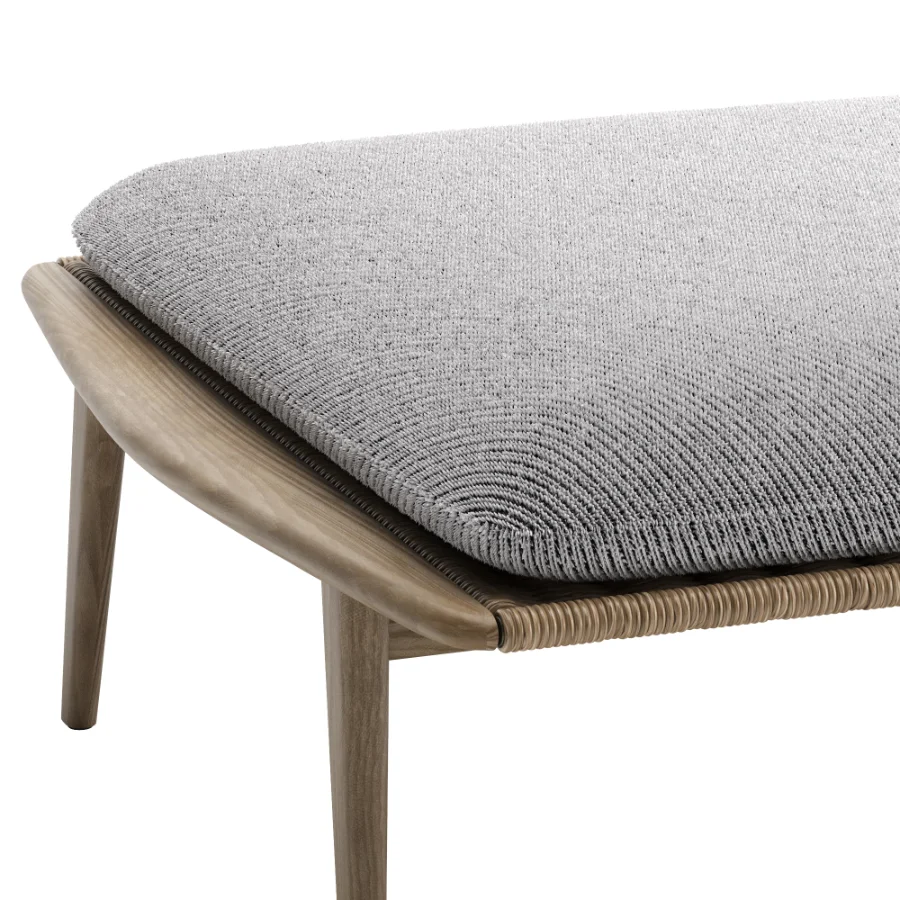 Fynn Outdoor Bench with 2 Cushions - Image 4