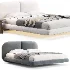 Garan Velvet Modern Floating Bed by Casaspace - Thumbnail 3