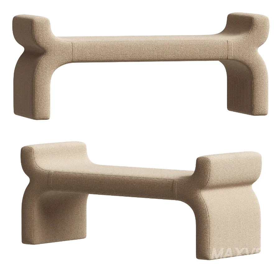 Wrought Studio Cleve Fabric Bench - Image 3