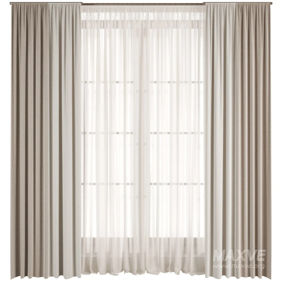 Silk and Cotton Curtain Set 102 - Image 1