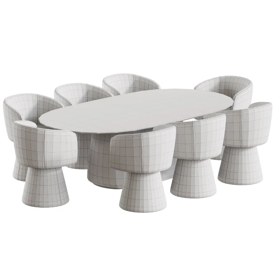 Dining set 07 - Image 6