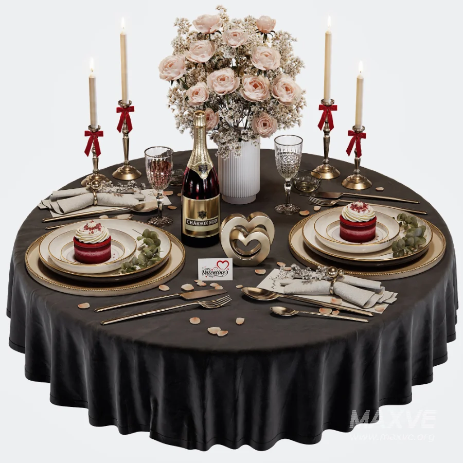 Romantic Tableware Set for February 14 - Image 4