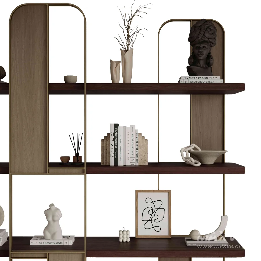 Decorative Shelves-Rack Set 7-Leila - Image 6