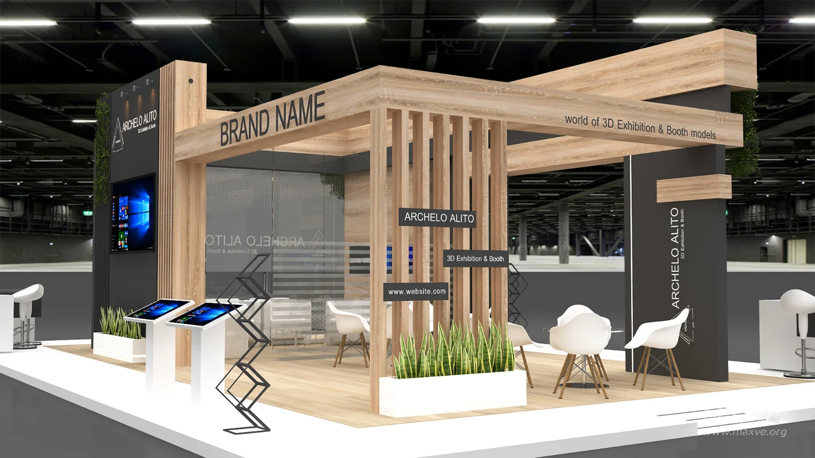 booth 3d model - Image 5