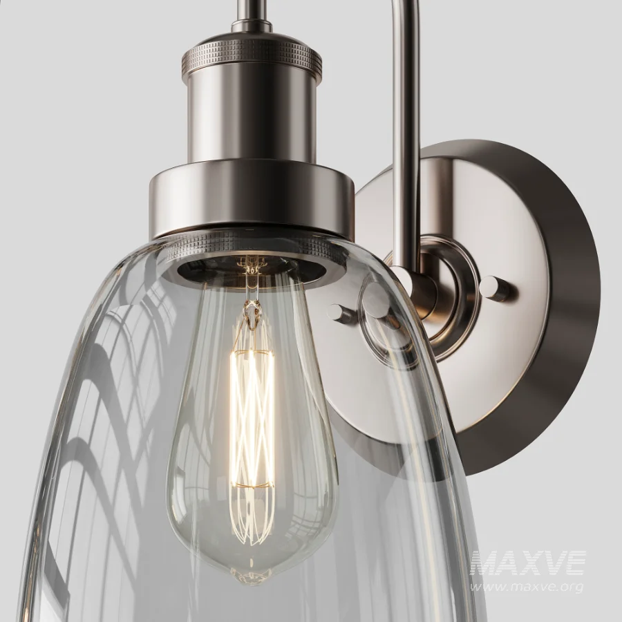 Glass and Leather And Versatile Bath Sconce - Image 12