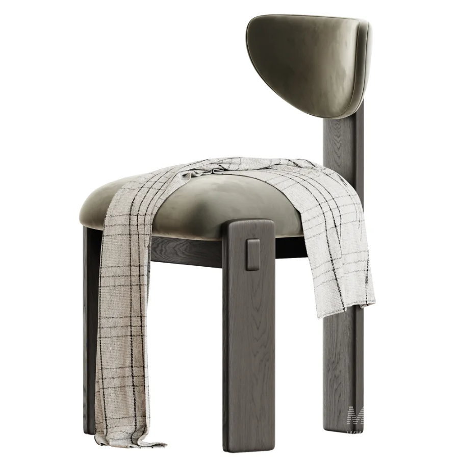 Elio Upholstered Oak Dining Chair - Image 3