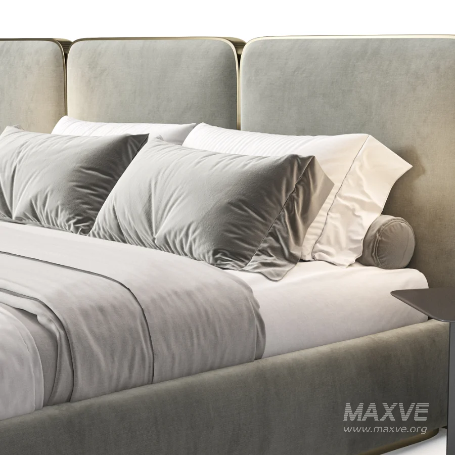 Gem Upholstered King Queen Bed 2 - Image 6