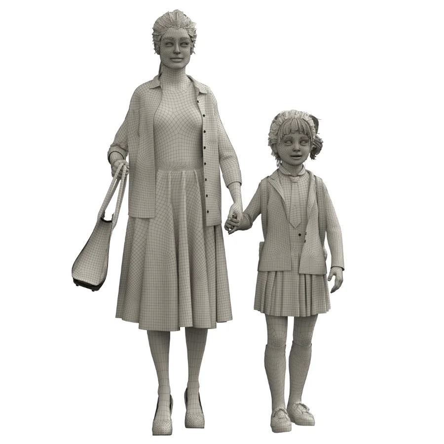 School Girl and Mother - Image 4