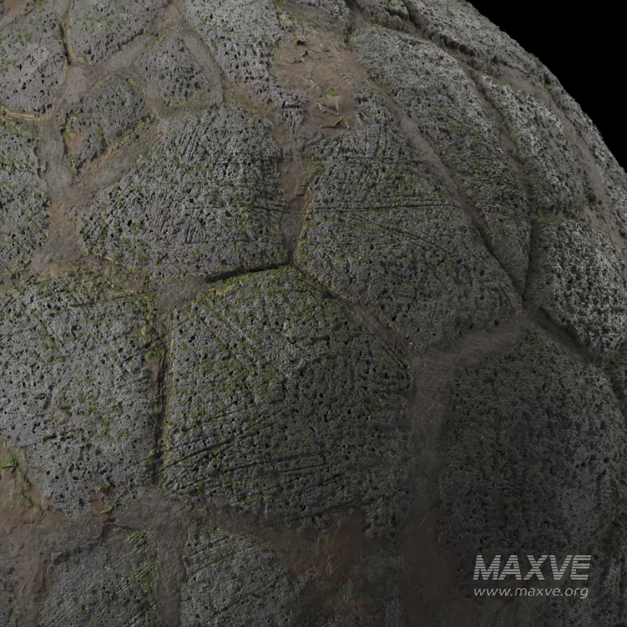 D283 BrushRock Pavement – Pbr 4k Seamless - Image 2