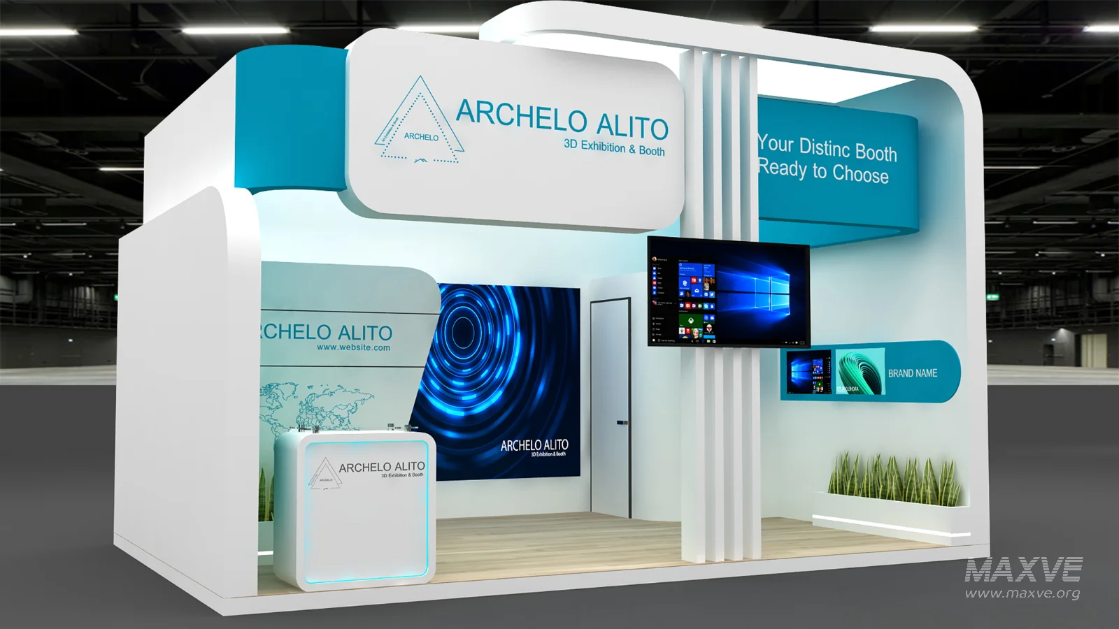 booth 3d model - Image 5