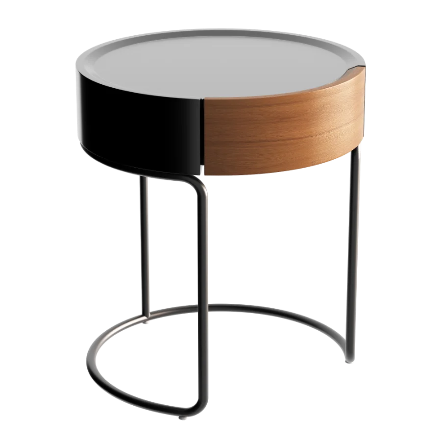 Marcos Scandinavian Round Side Table - Image 4
