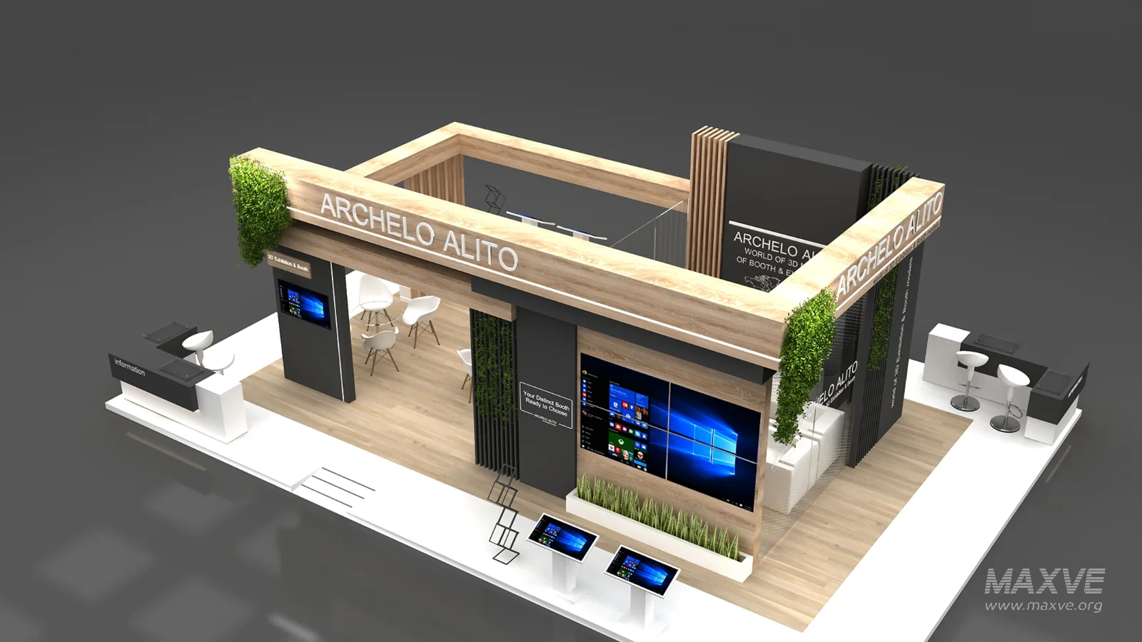 booth 3d model - Image 8