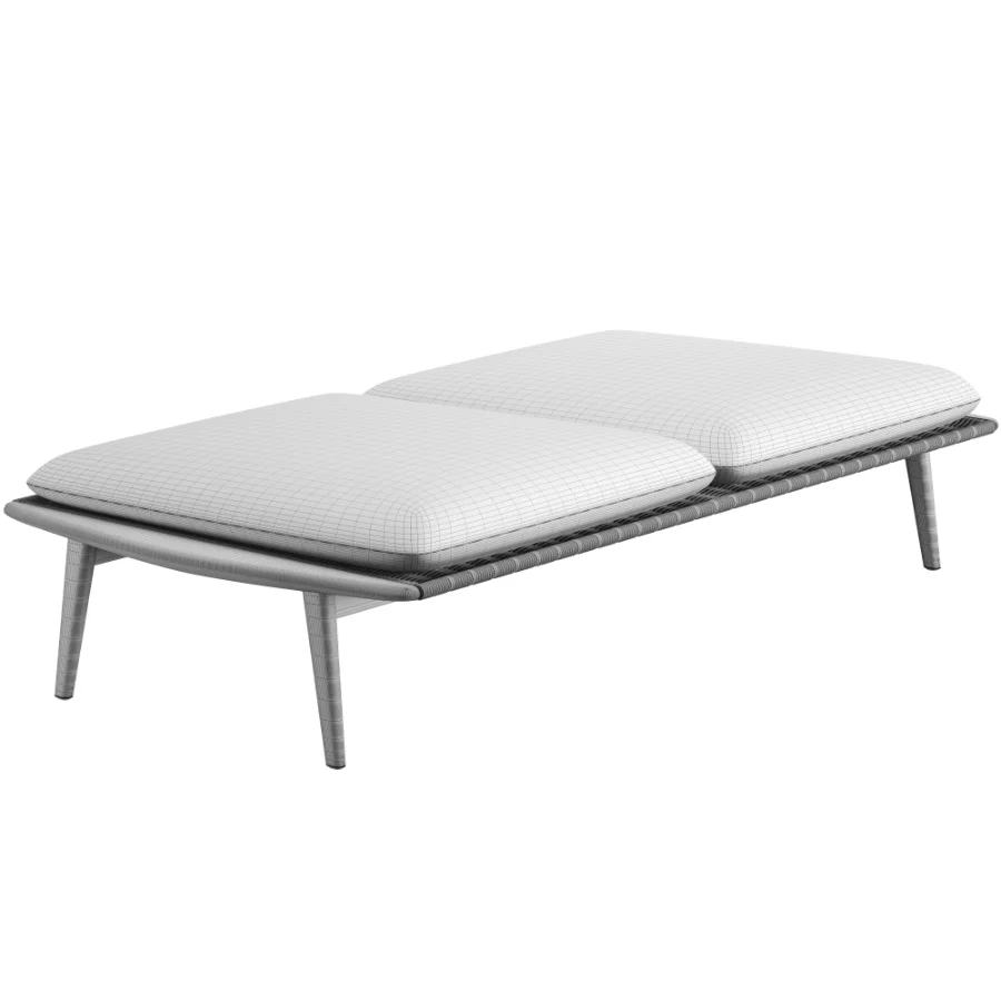 Fynn Outdoor Bench with 2 Cushions - Image 6