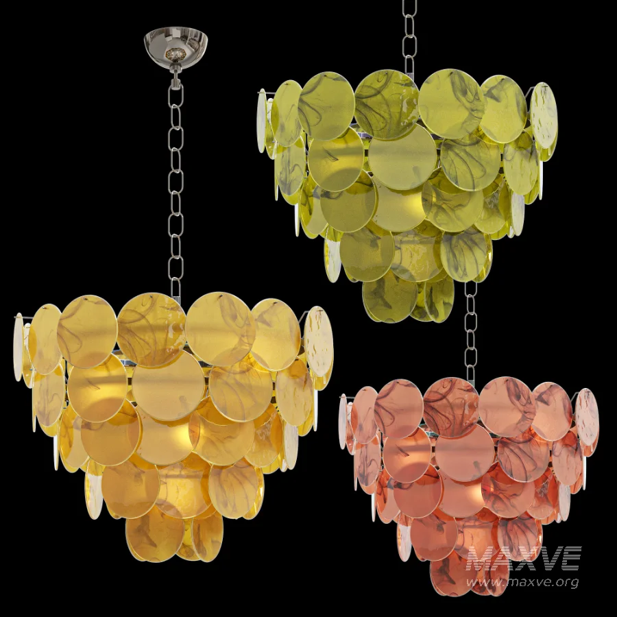 Chandelier Disk 57 murano lamp - Image 7