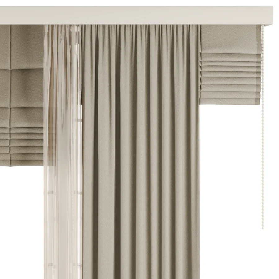 Silk and Cotton Curtain Set 100 - Image 5