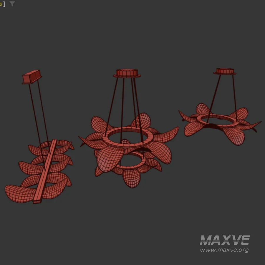 Italian LED Chandelier Flower Petals - Image 3