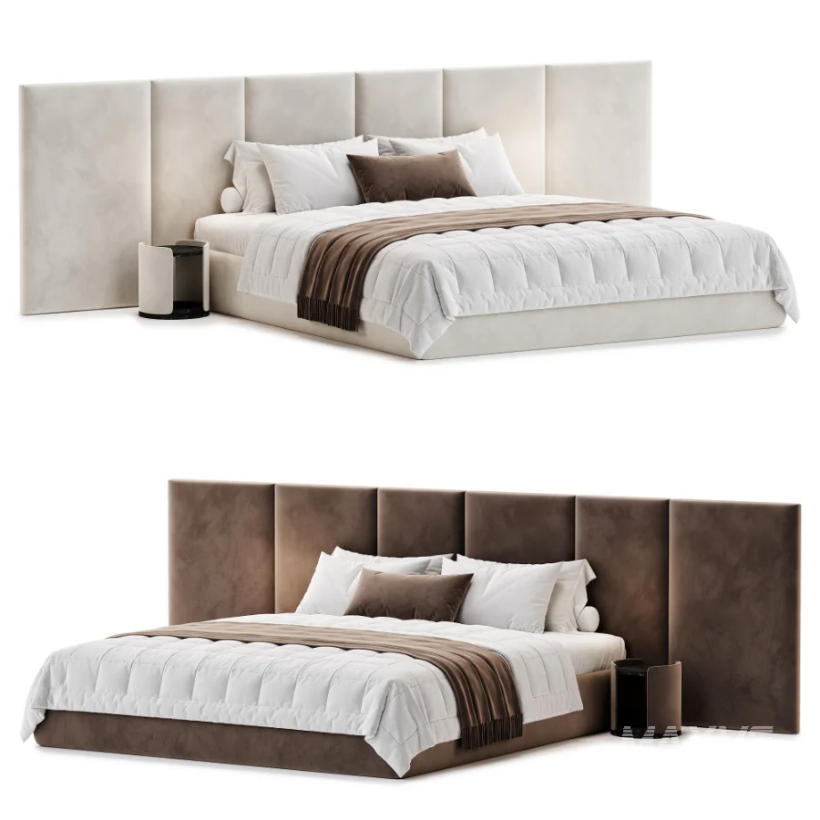 Bed Garda Design With Wide Headboard - Image 1