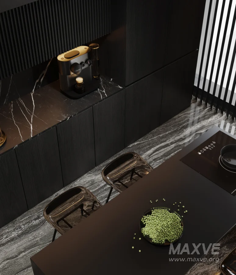 Modern living room and dining room interior scene - Image 6