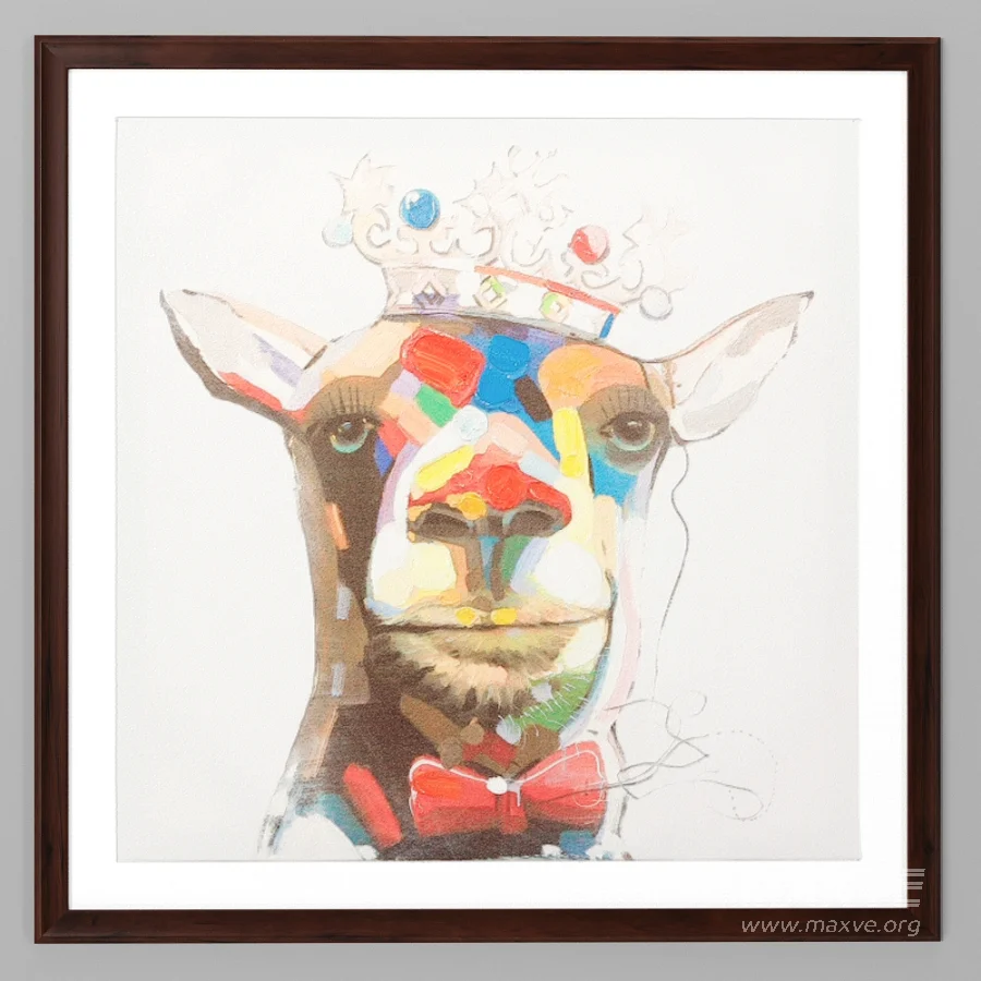 D175 Painting Crowned Giraffe - Image 2