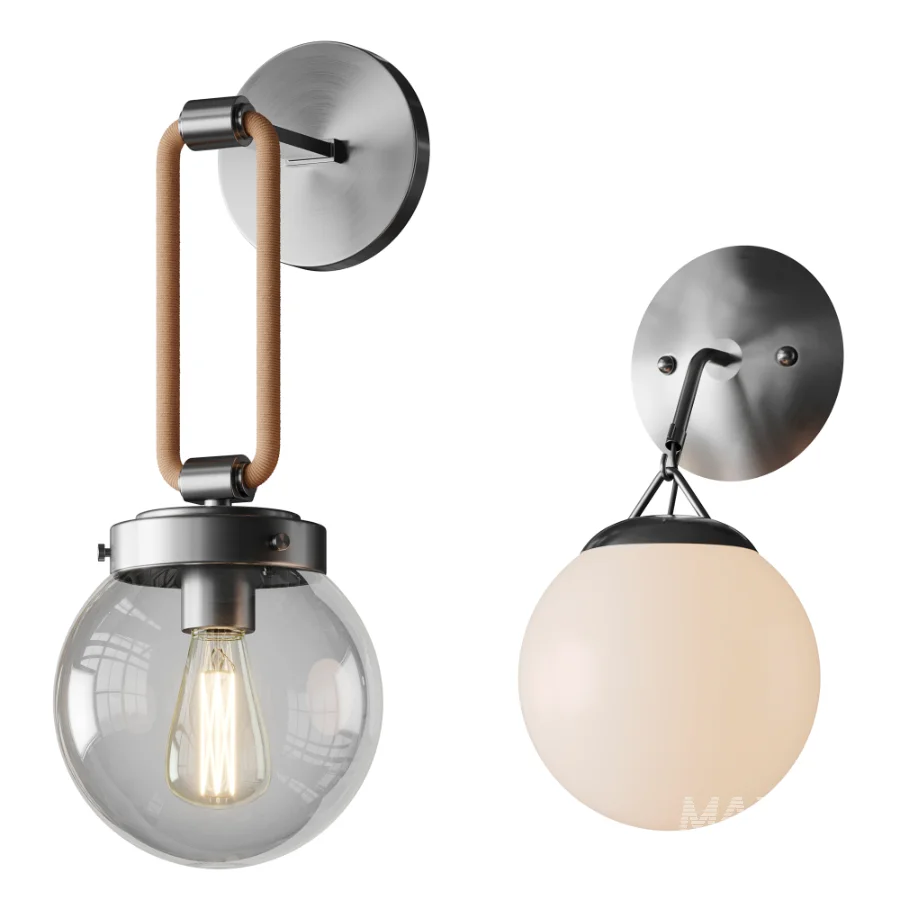 Hooked Globe And Coastal Cottage Rope Globe Sconce - Image 6