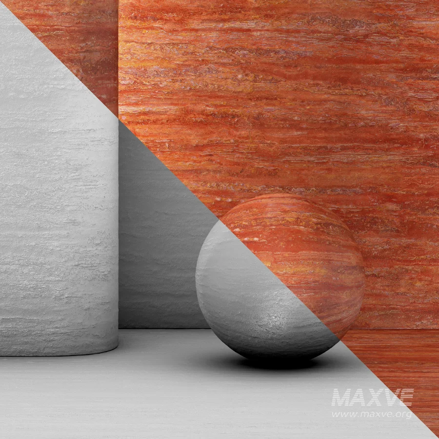 Red Travertine Vein Cut Material - Image 4